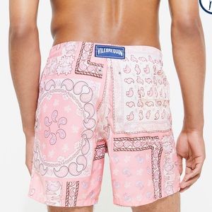 BAPE X VILEBREQUIN BANDANA PRINT SWIMMING SHORTS